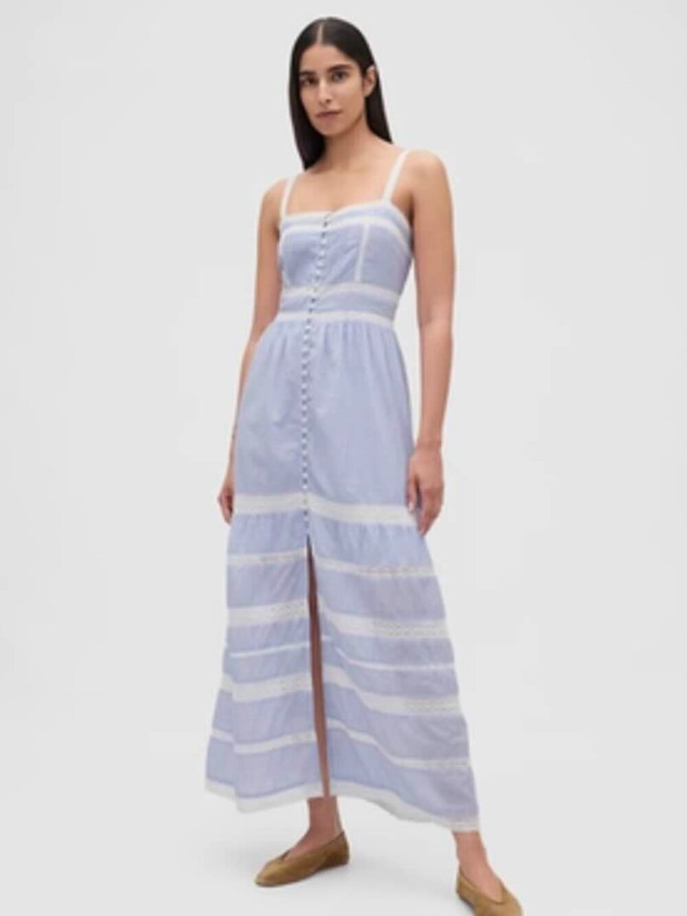 NWT GAP Lace Trim Maxi Dress - Size XL